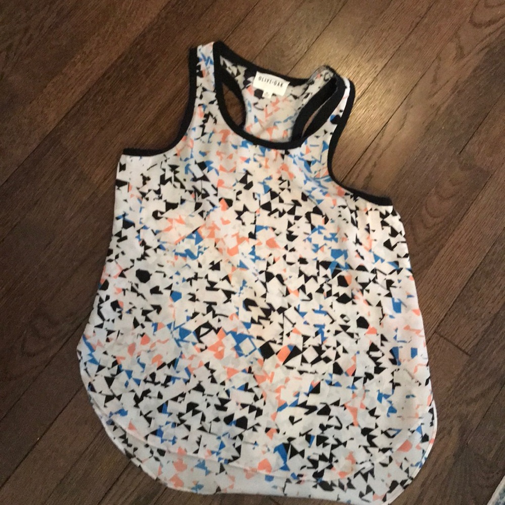 Black multicolored tank